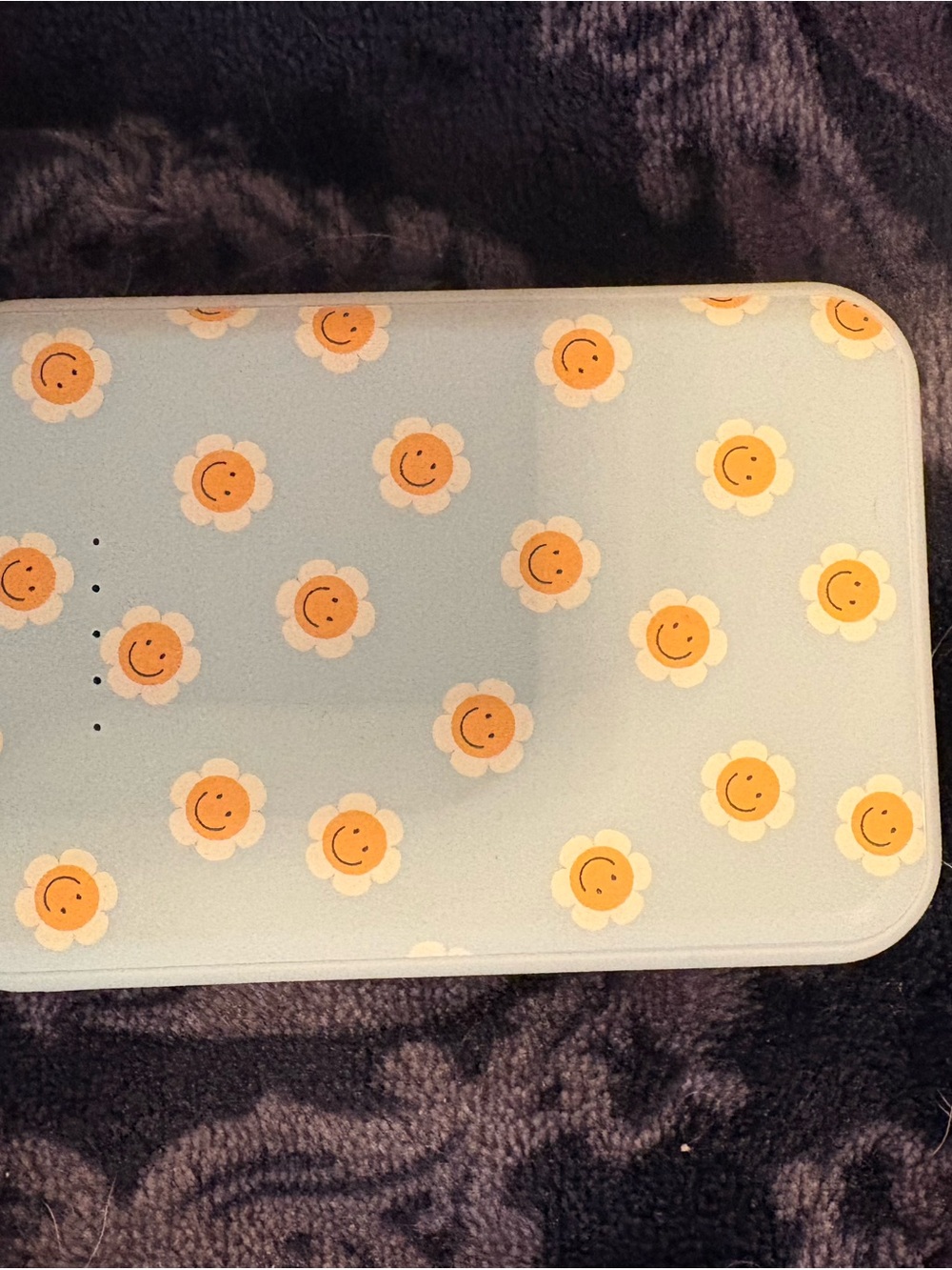 XO Poppy Smiley Daisy Power Bank - Light Blue